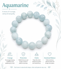 Natural Aquamarine Bracelet ( 17mm )