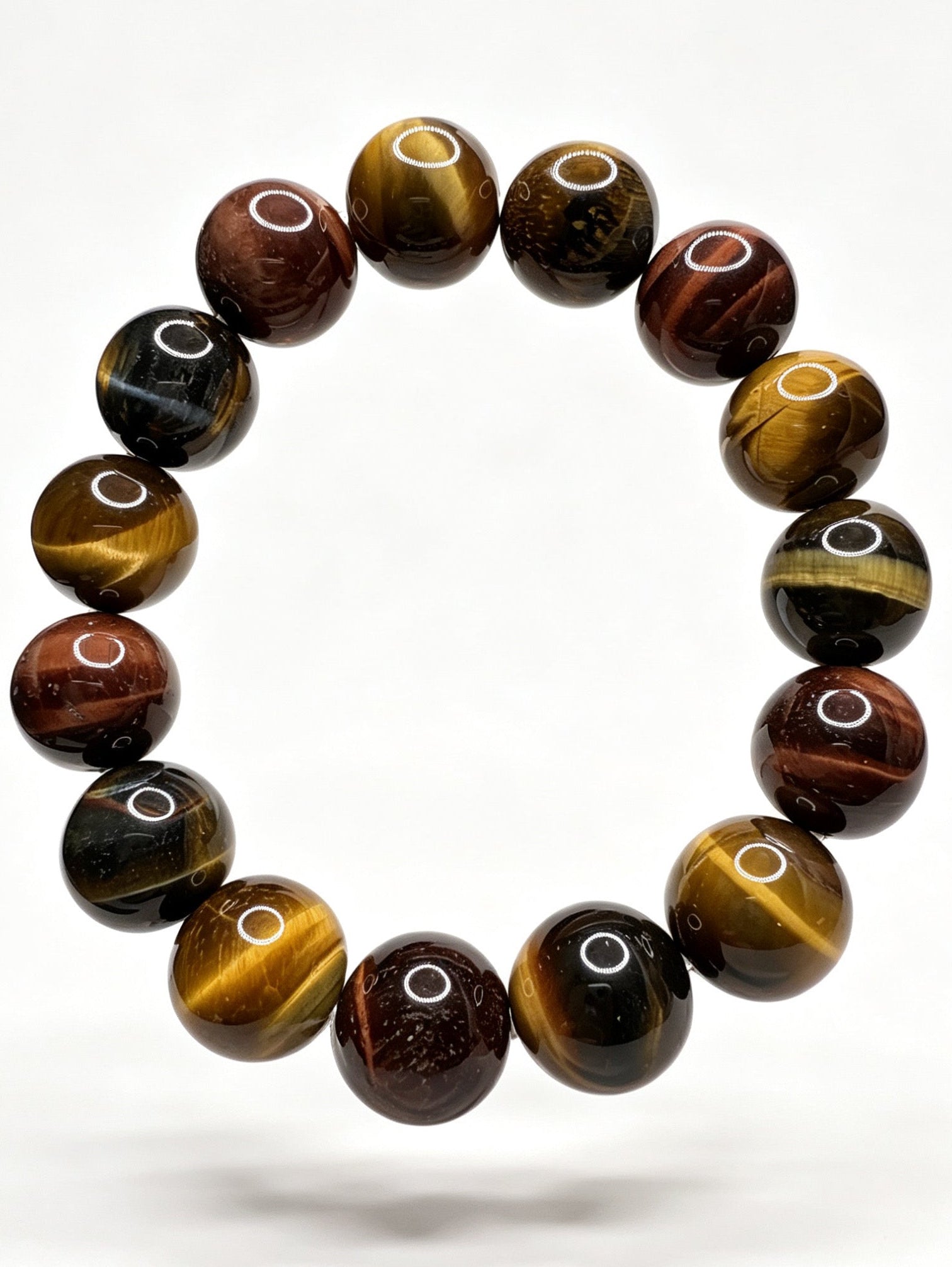 Natural Mix Tigers eye ( 14 mm )