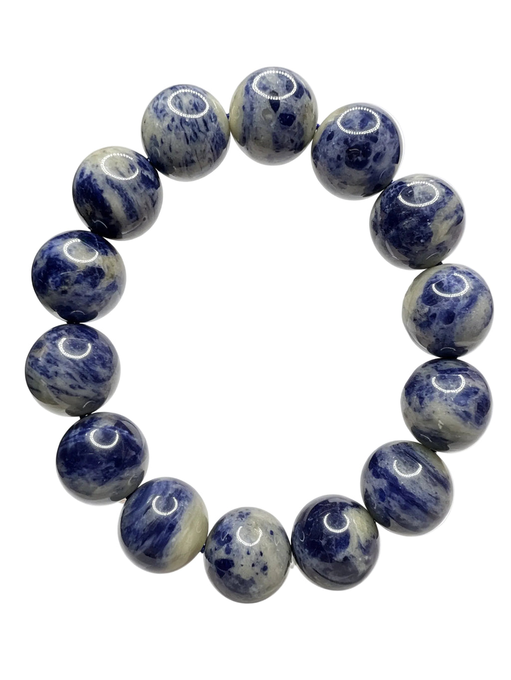Natural Sodalite Bracelet ( 15 mm )