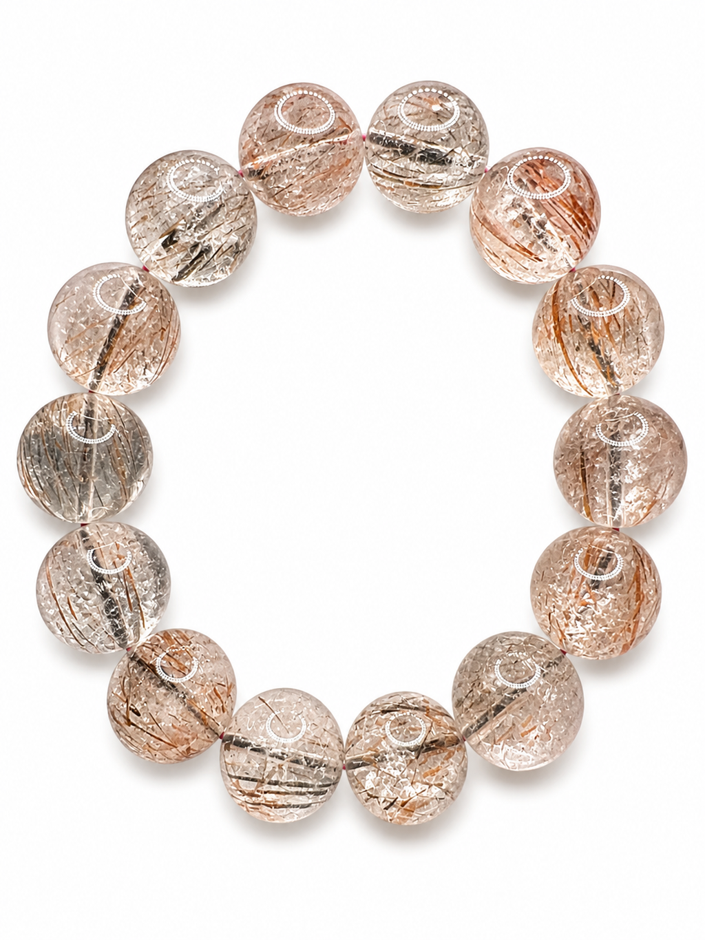 Natural Angel Hair Quartz ( 16mm )