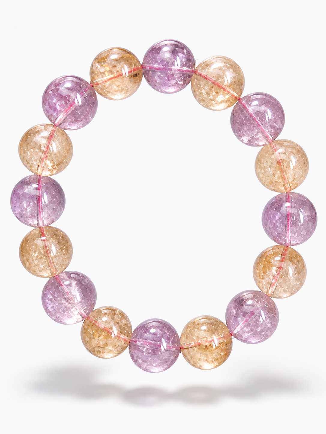 Natural Ametrine bracelet ( 14mm )