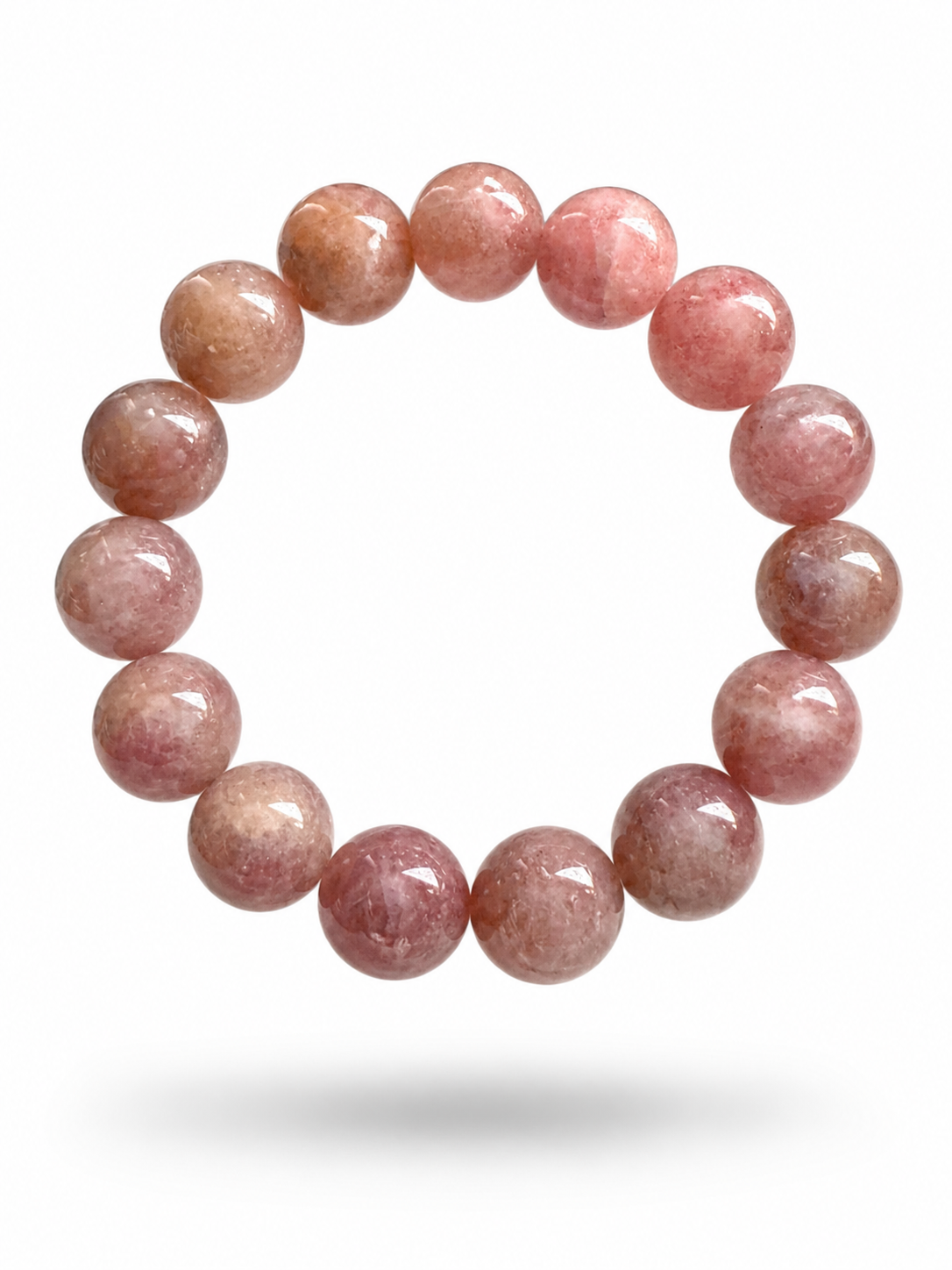 Natural Strawberry Quartz ( 17mm )