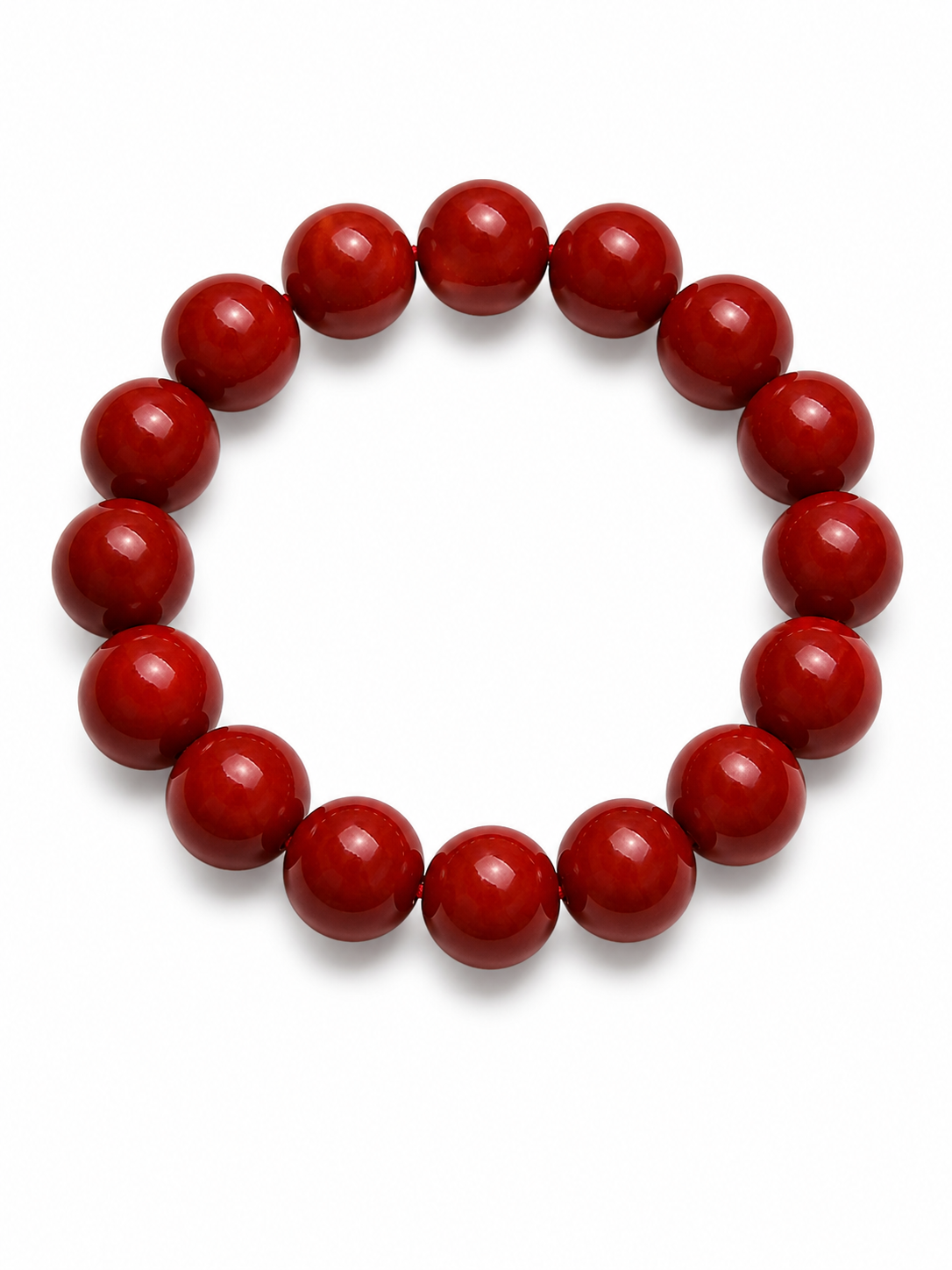 Natural Cinnabar Bracelet ( 16mm )