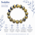 Natural Sodalite Bracelet ( 14mm )