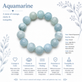 Natural Aquamarine Bracelet ( 10mm )