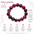 Natural Pink Lepidolite ( 14mm )
