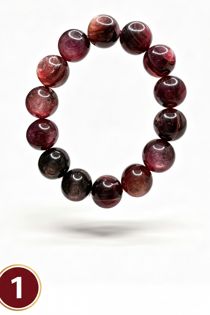 Natural Pink Lepidolite ( 14mm )