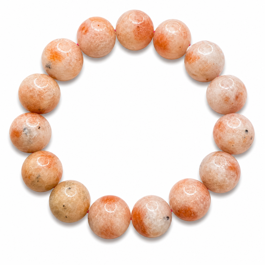 Natural Sunstone Bracelet ( 15mm )