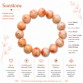 Natural Sunstone Bracelet ( 15mm )