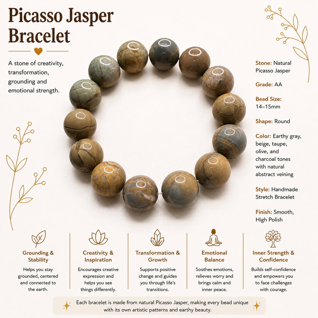 Natura Piccaso Jasper ( 14mm )