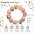 Natural Flower Cherry Blossom Agate ( 13mm )