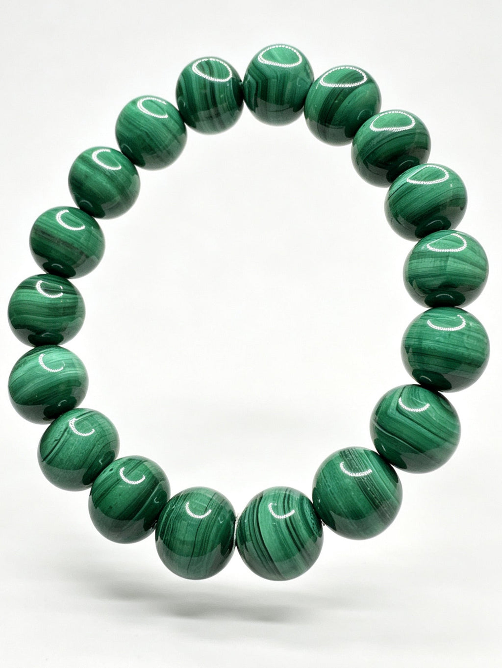Natural Malachite Bracelet ( 12mm )