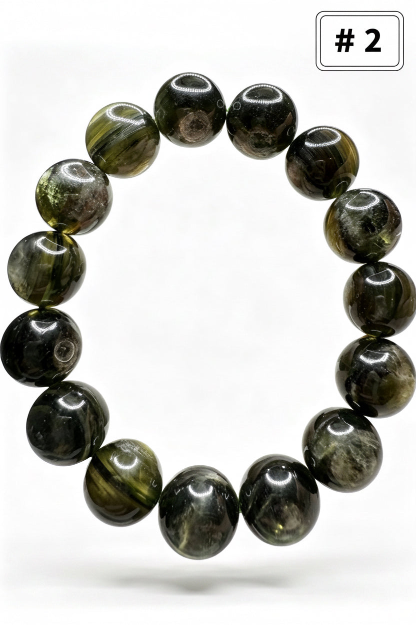 Natural Green Lepidolite ( 12mm )