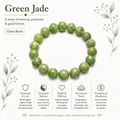 Natural Green Jade Bracelet ( 13mm )