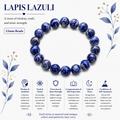 Natural Lapis Lazuli Bracelet ( 12mm )