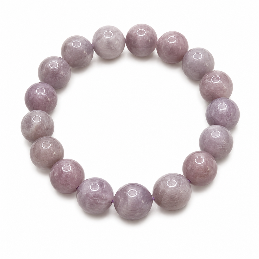 Natural Lavender Rose Quartz Bracelet