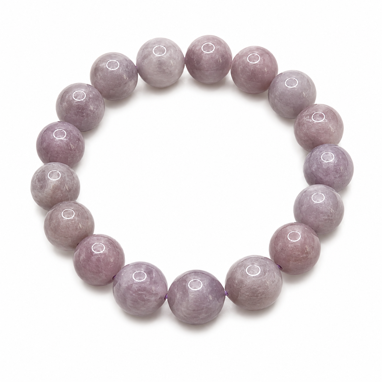 Natural Lavender Rose Quartz Bracelet