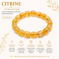 Natural Citrine Bracelet ( 11mm )