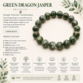 Natural Green Jasper Dragon ( 13mm )