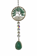 Green Aventurine Tree of Life Hanging Charm