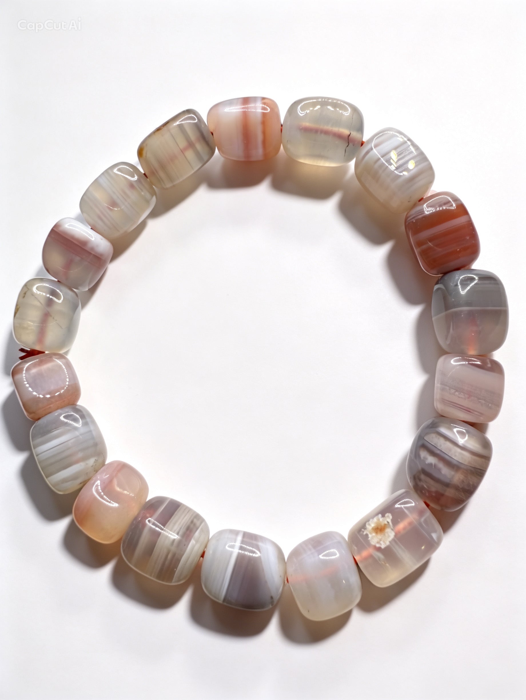 Natural Botswana Agate Bracelet