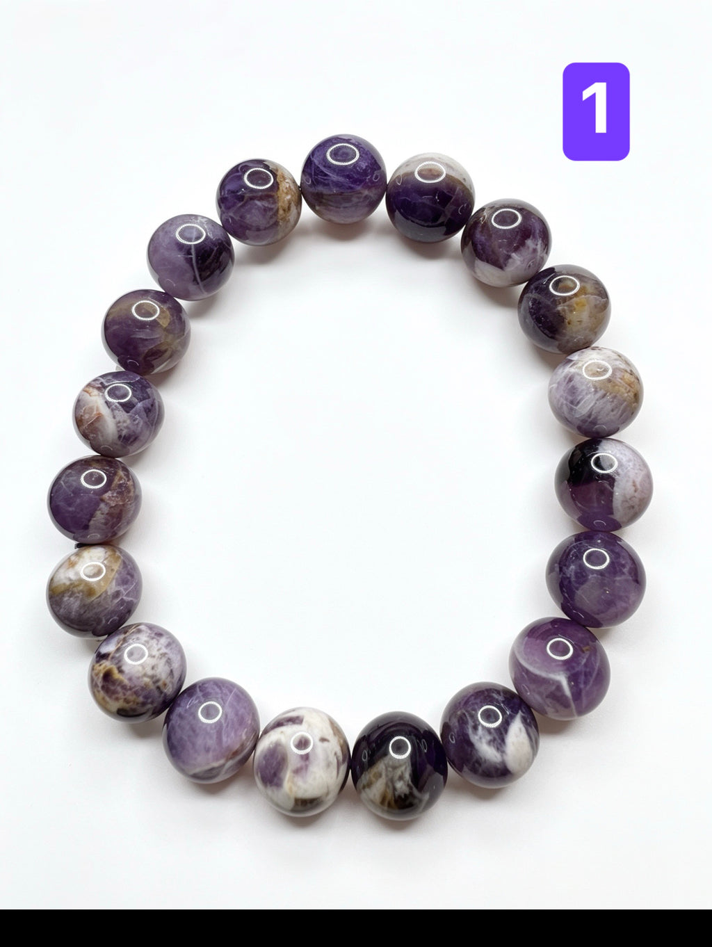 Natural Dream Amethyst Bracelet ( 10mm )