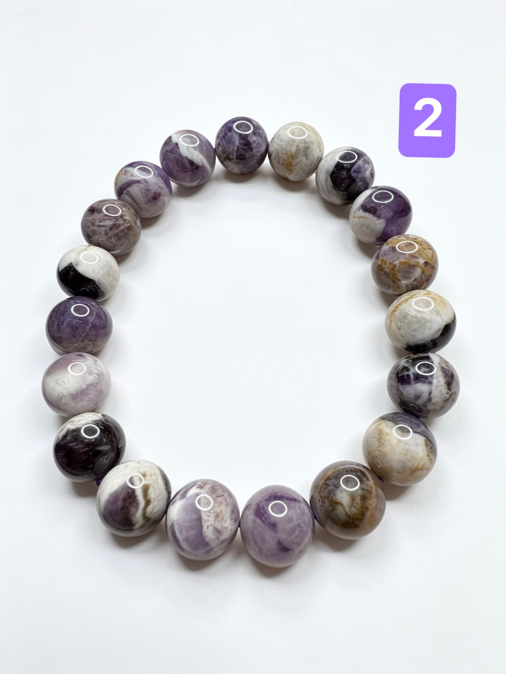 Natural Dream Amethyst Bracelet ( 10mm )
