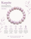 Natural Kunzite Bracelet ( 10mm )