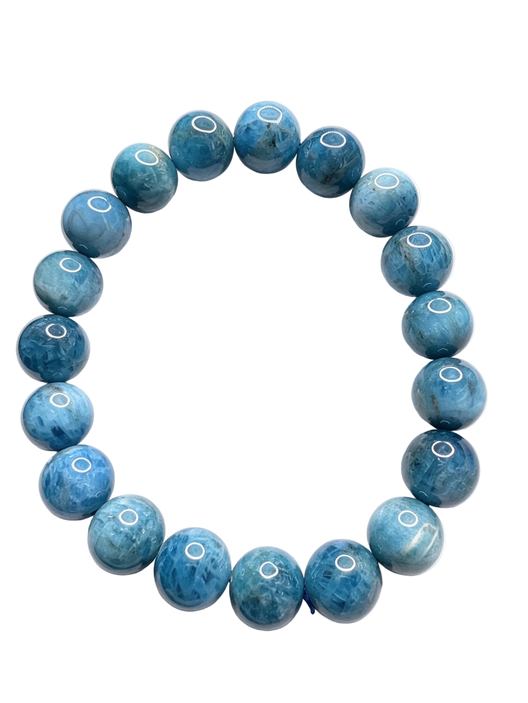 Natural Blue Appatite Bracelet ( 10mm )