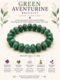 Natural Green Aventurine Donut Bracelet