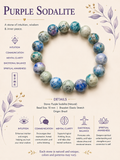 Purple Sodalite Bracelet ( 11mm )