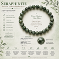 Natural Seraphinite Bracelet ( 10mm )