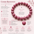 Natural Cherry Rhodonite ( 9mm )