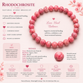 Natural Rhodochrosite Bracelet ( 8mm )