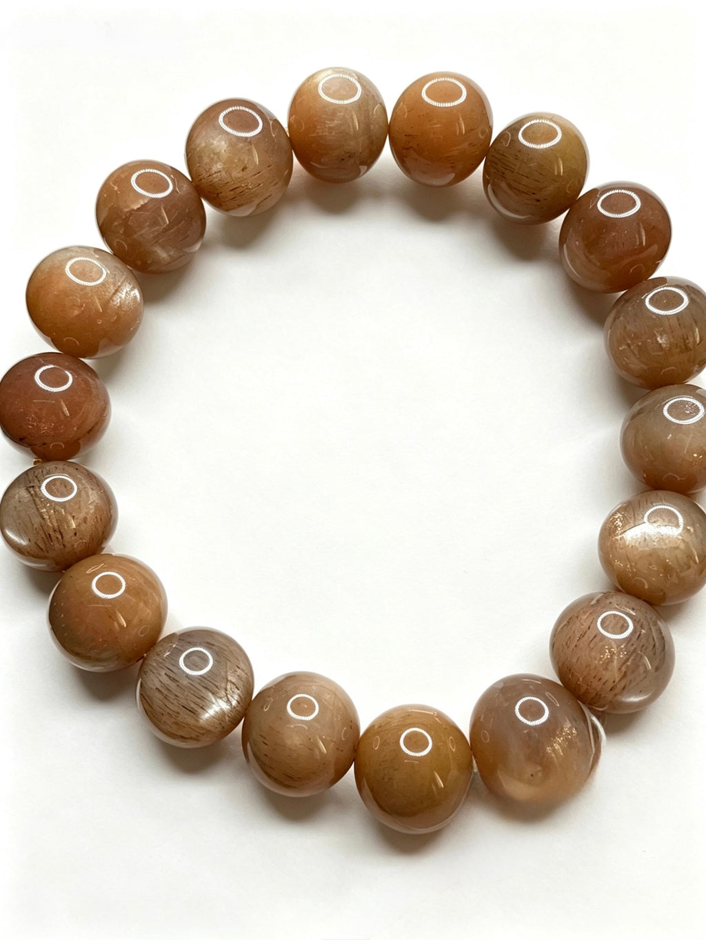 Natural Sunstone Bracelet ( 12mm )