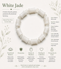 Natural White Jade Bracelet