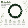 Natural Hetian Jade Bracelet ( 10mm )