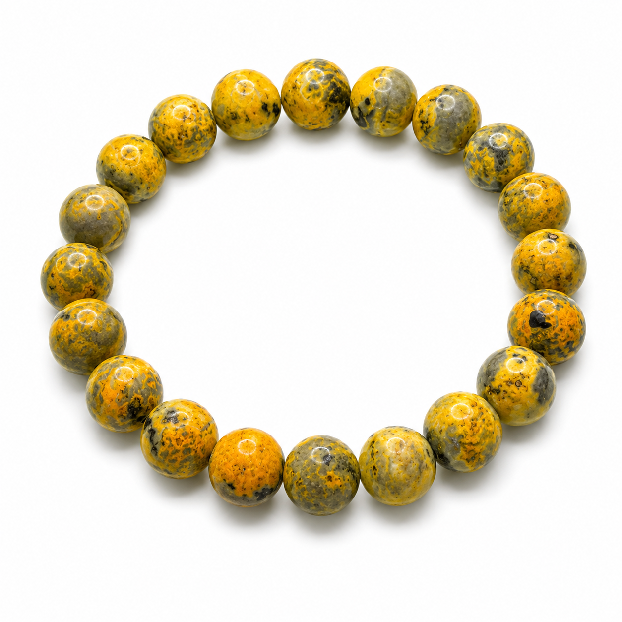 Natural Bumble Bee Jasper ( 10mm )