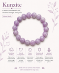 Natural Kunzite Bracelet ( 13mm )