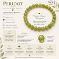 Natural Peridot Bracelet ( 6mm )