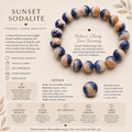 Natural Sunset Sodalite Bracelet ( 10mm )