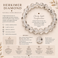Natural Herkimer Diamond Bracelet ( 8mm )