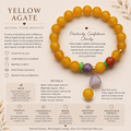 Yellow Agate Bracelet ( 10mm )