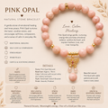 Natural Pink Opal Bracelet ( 10mm )