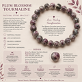Natural Plum Blossom Tourmaline ( 9mm )