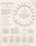 Natural Selenite Bracelet ( 10mm )