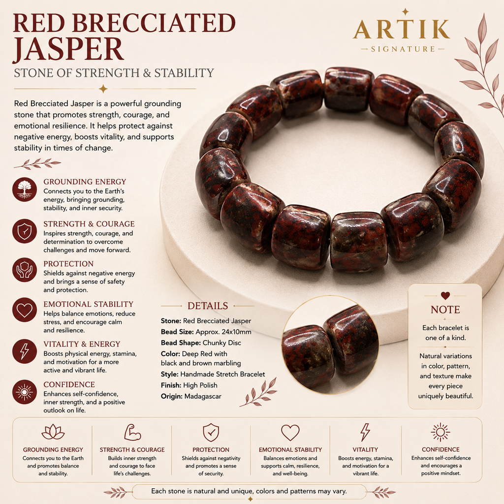 Red Brecciated Jasper Soft bangles