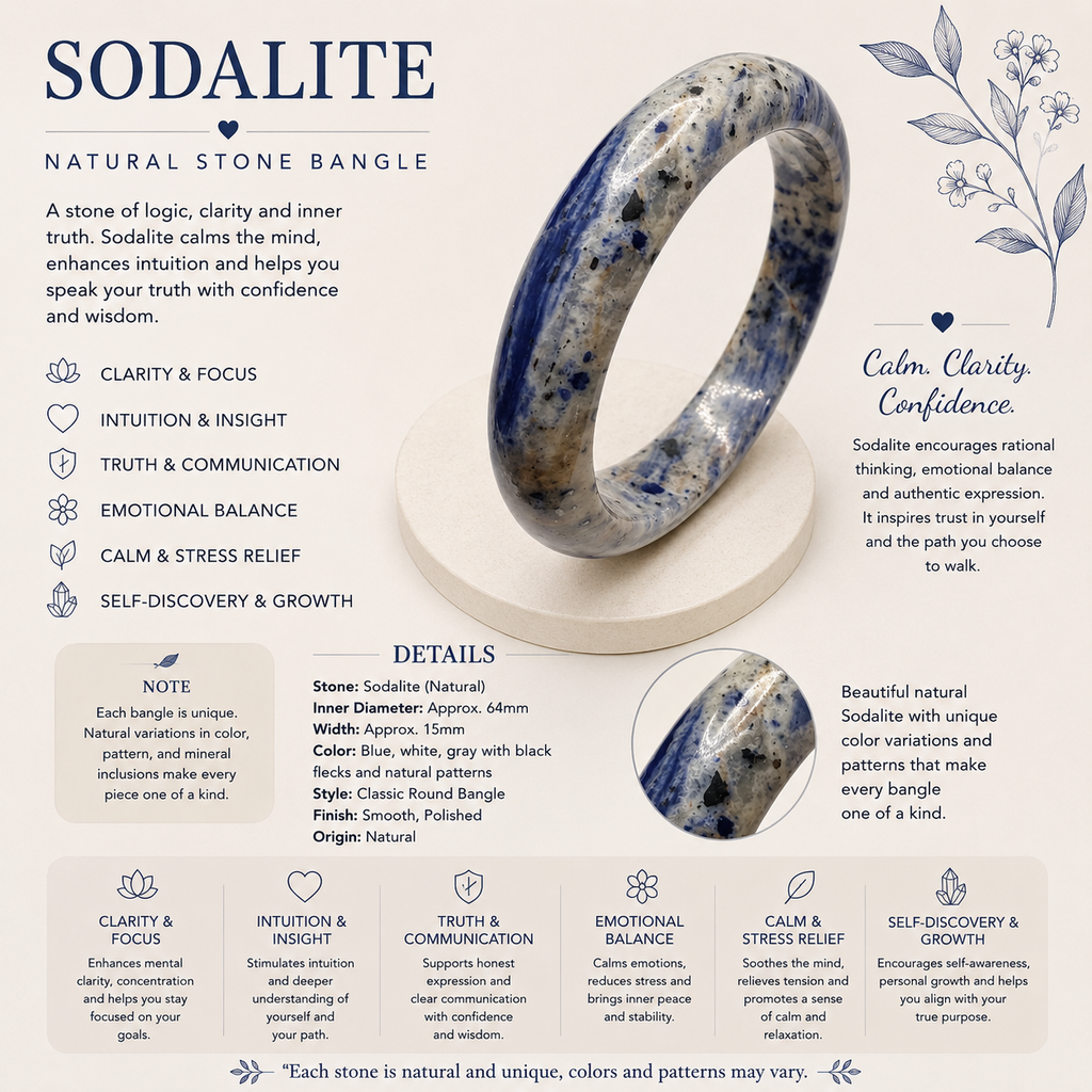 Sodalite Hard Bangle