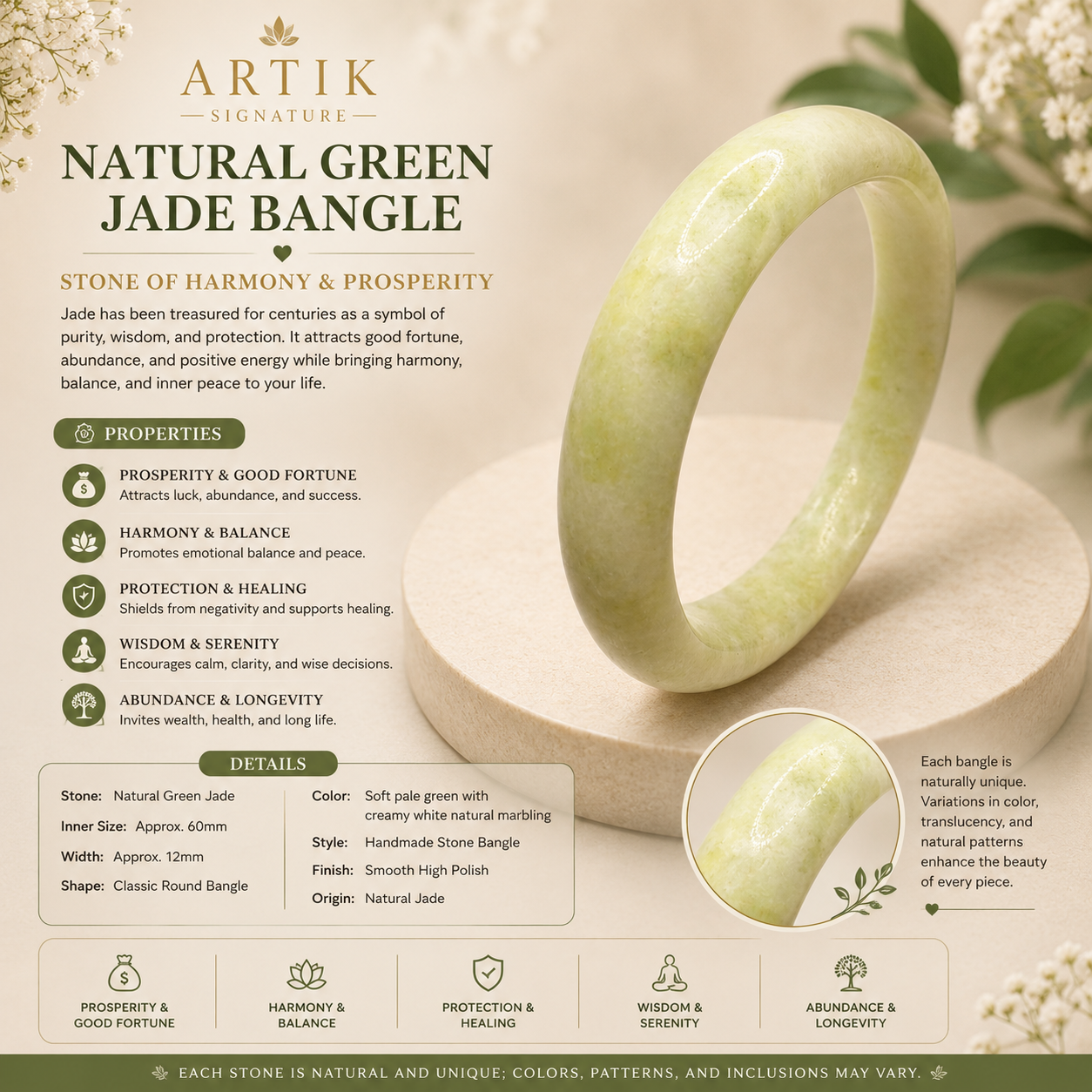 Jade Hard Bangle
