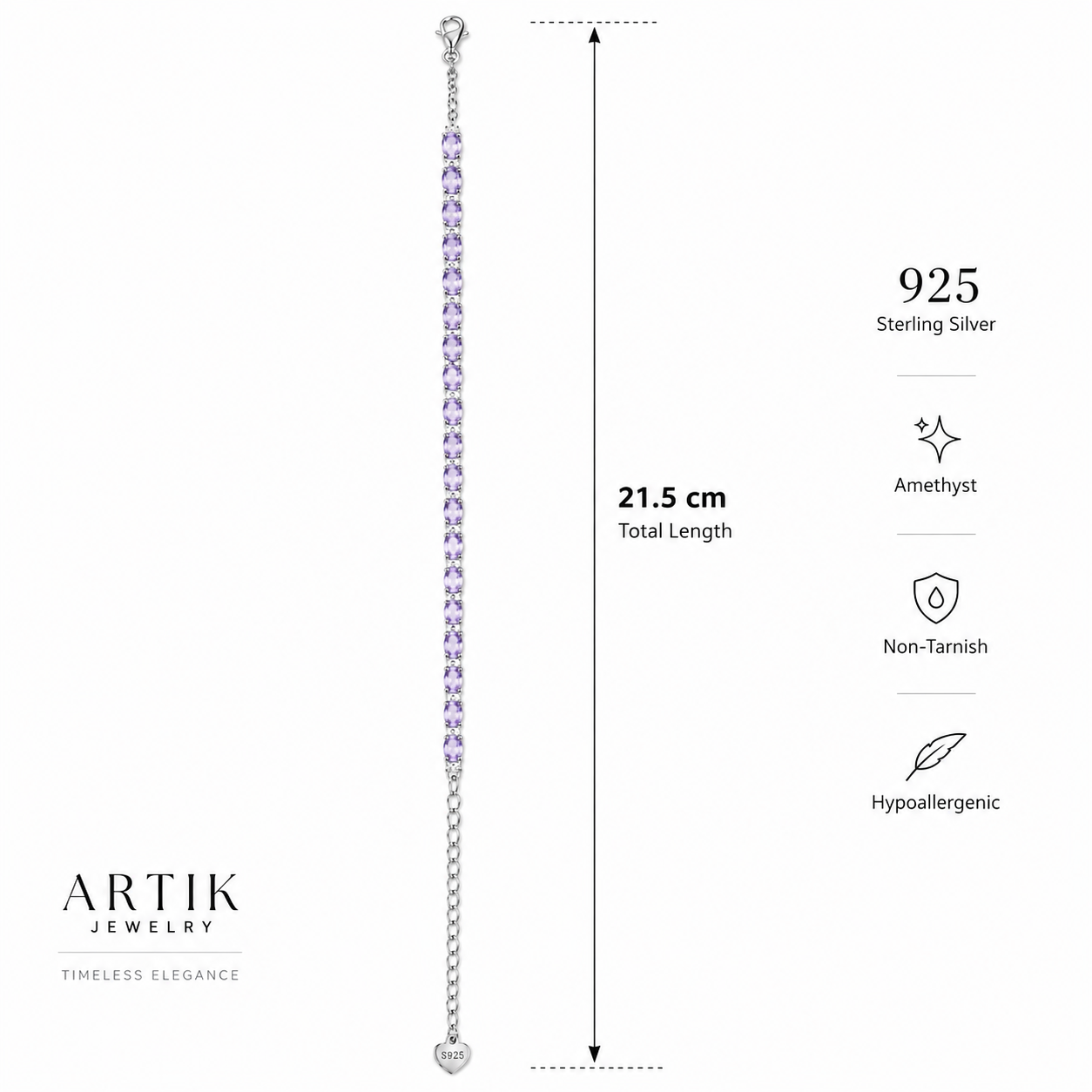 Amethyst Tennis Bracelet